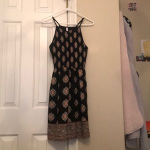 Xhilaration Black and Orange Mini Dress